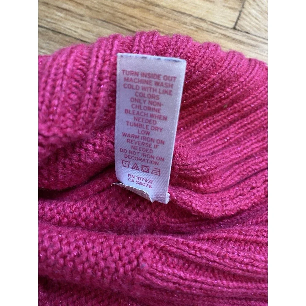 Justice Girl 12 Hot Pink Sequin Sweat Dress Short Sleeve